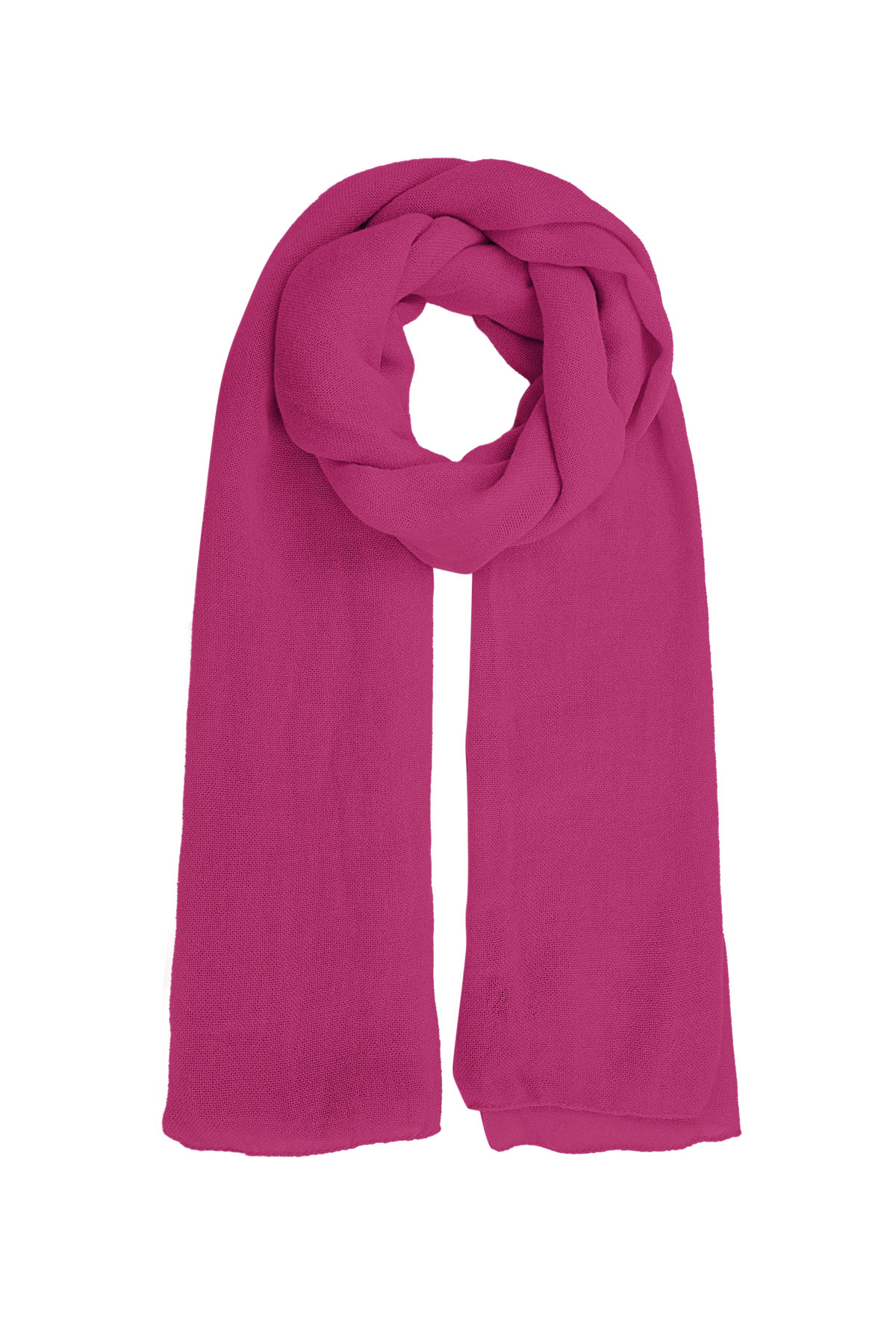 Sjaal effen kleur - rose h5 