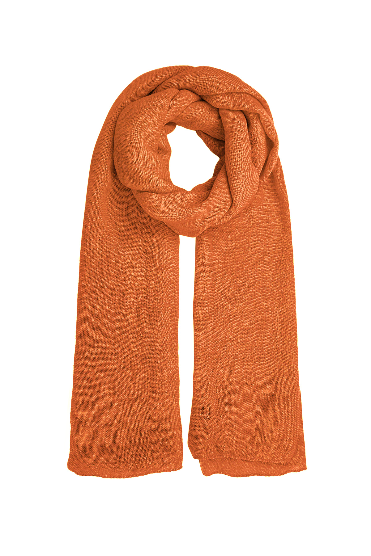 Sjaal effen kleur - oranje 