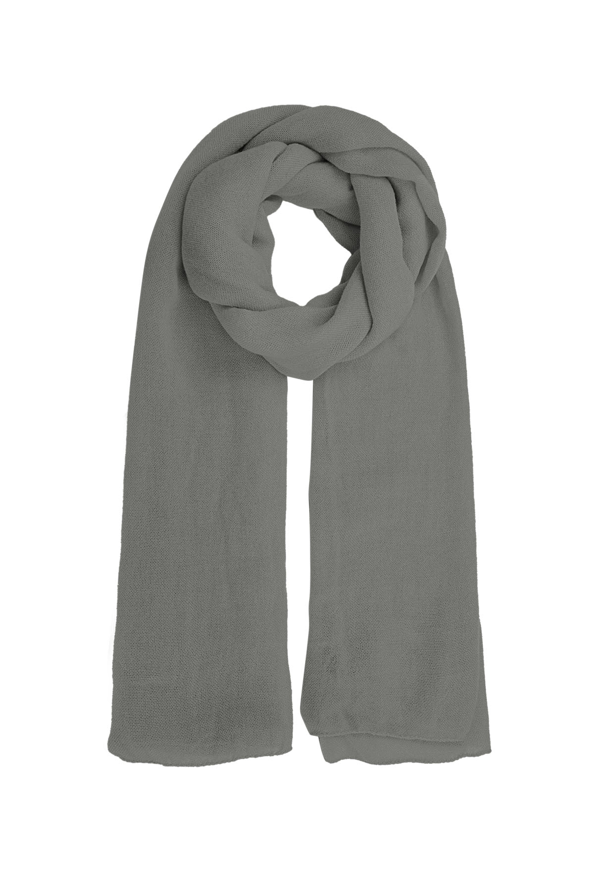 Sjaal effen kleur - grijs h5 