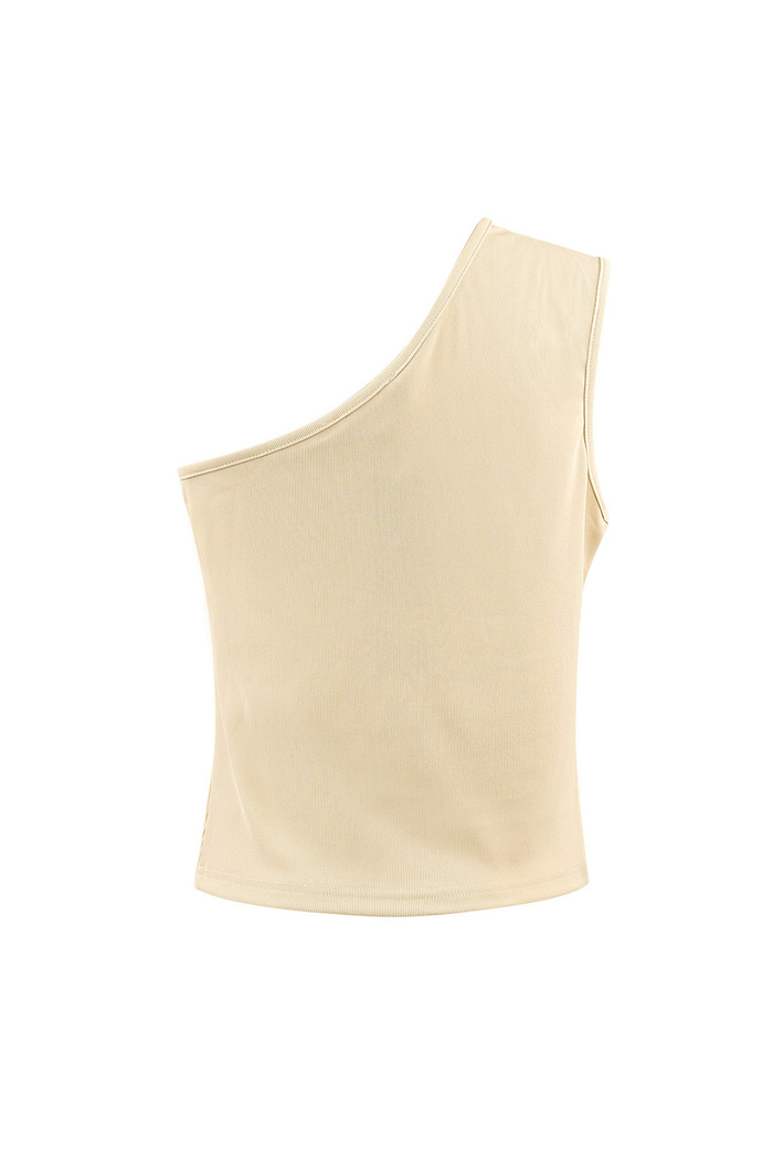 One shoulder top - skin color - S Picture7