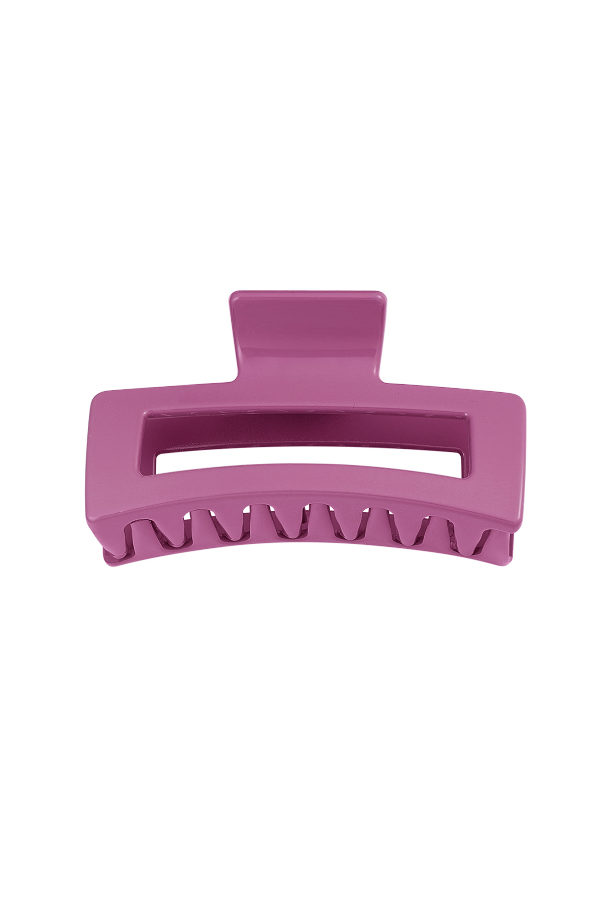 Hair clip rectangle - pink h5 