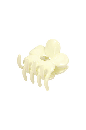 Hair clip flower - cream h5 
