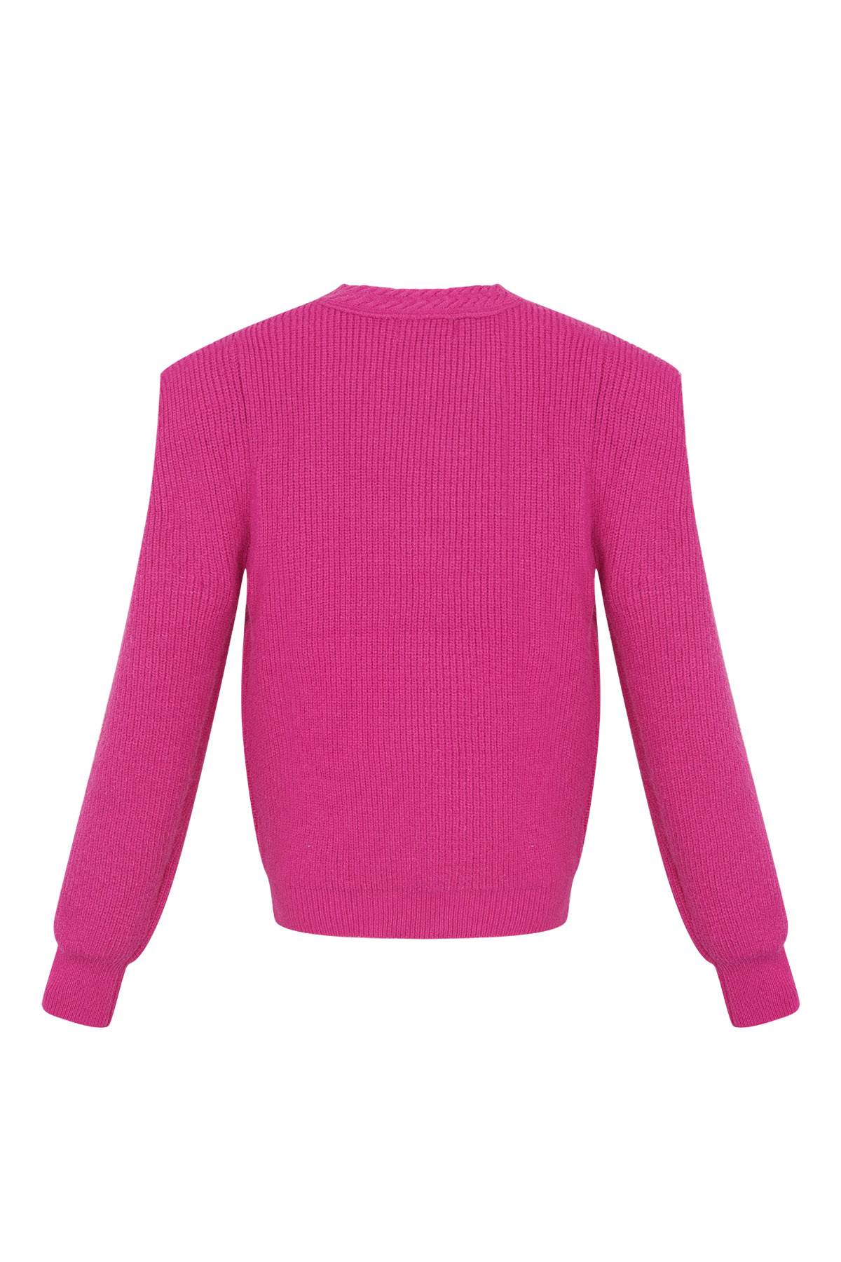 Knitted sweater v-neck - fuchsia - SM h5 Picture7