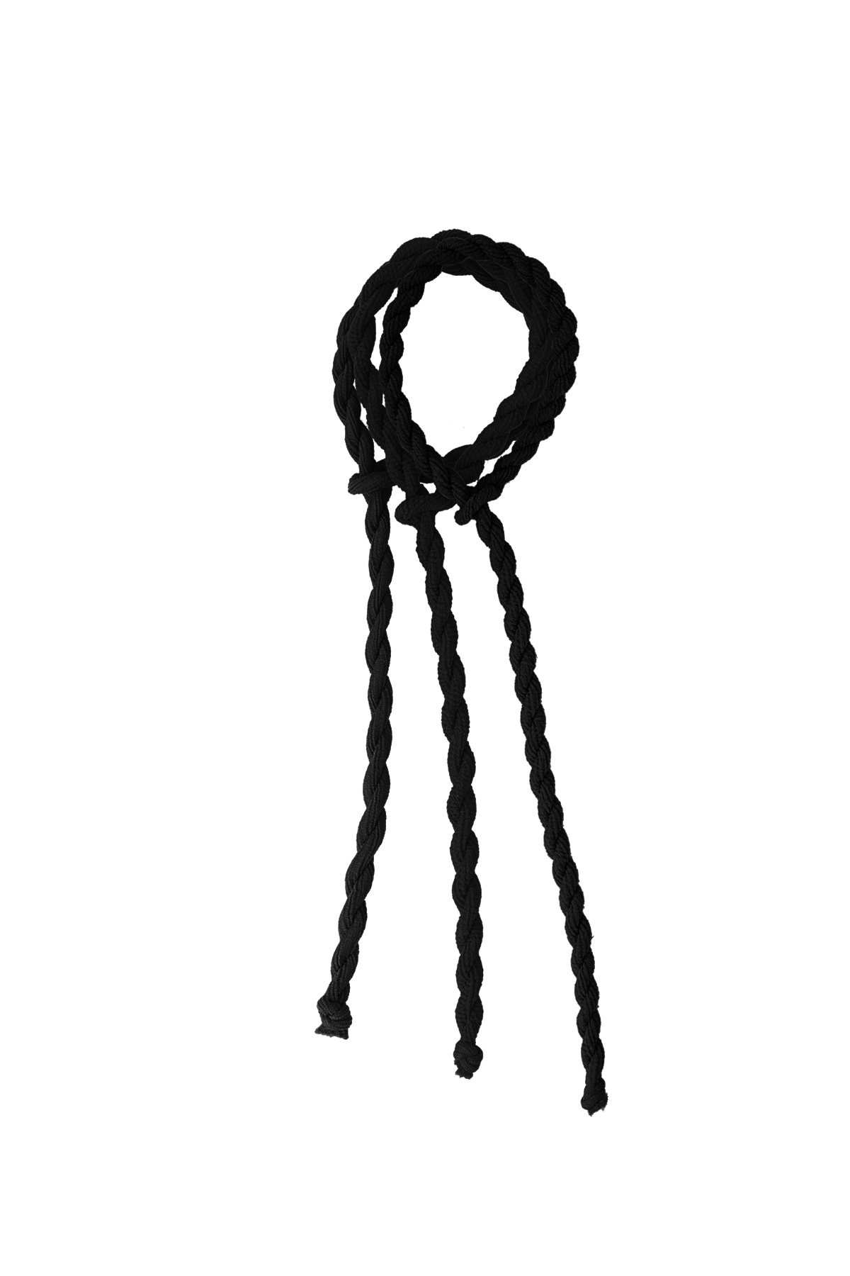 Twisted hair elastic - black 2