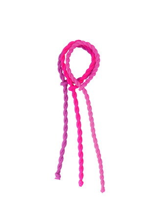 Twisted hair elastic - pink multi h5 