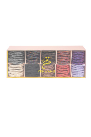 Coffret bracelets élastiques pour cheveux mix automne - multi h5 Image2