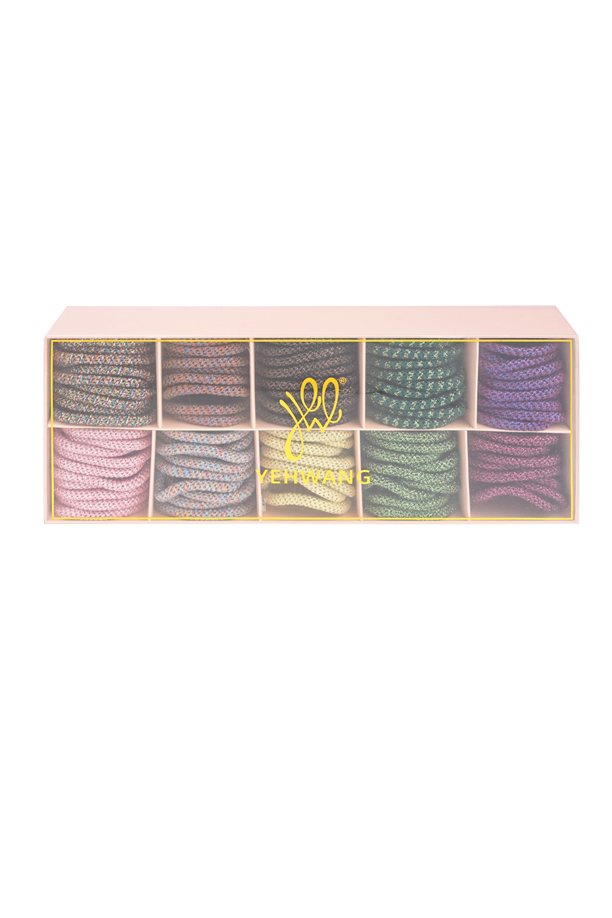 Scatola di braccialetti elastici per capelli autunno - multi h5 Immagine2