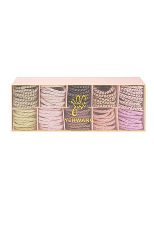 Boîte souple pour bracelets élastiques pour cheveux - multi h5 Image2