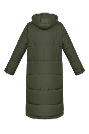 Nylon long coat - Green - S h5 Afbeelding7