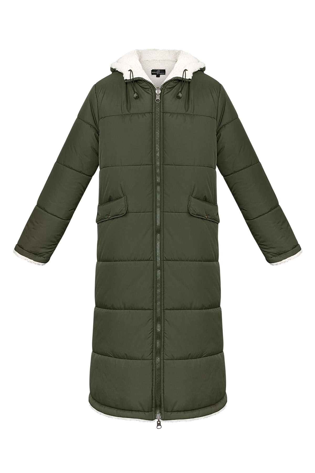 Manteau long en nylon - Vert - L 