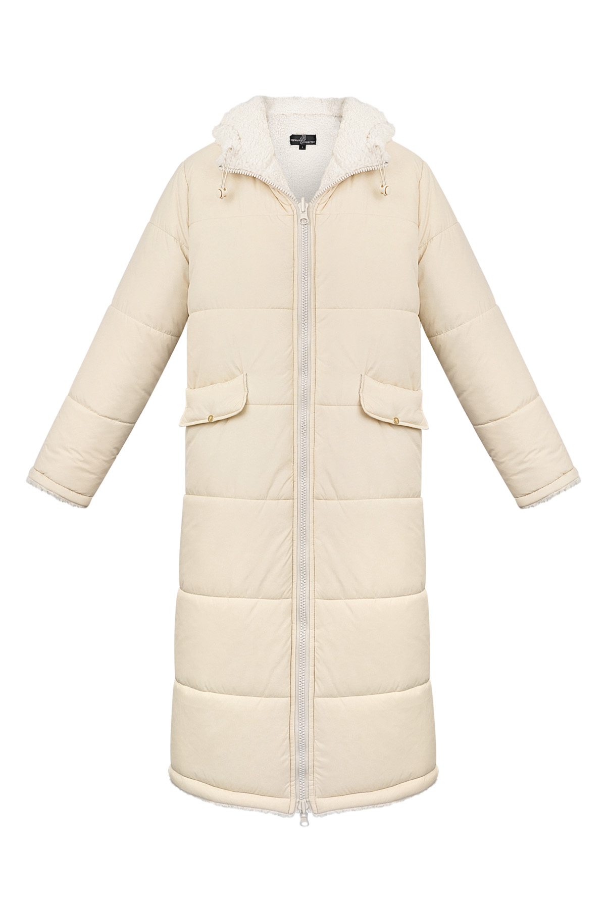 Nylon long coat - Beige - S 2