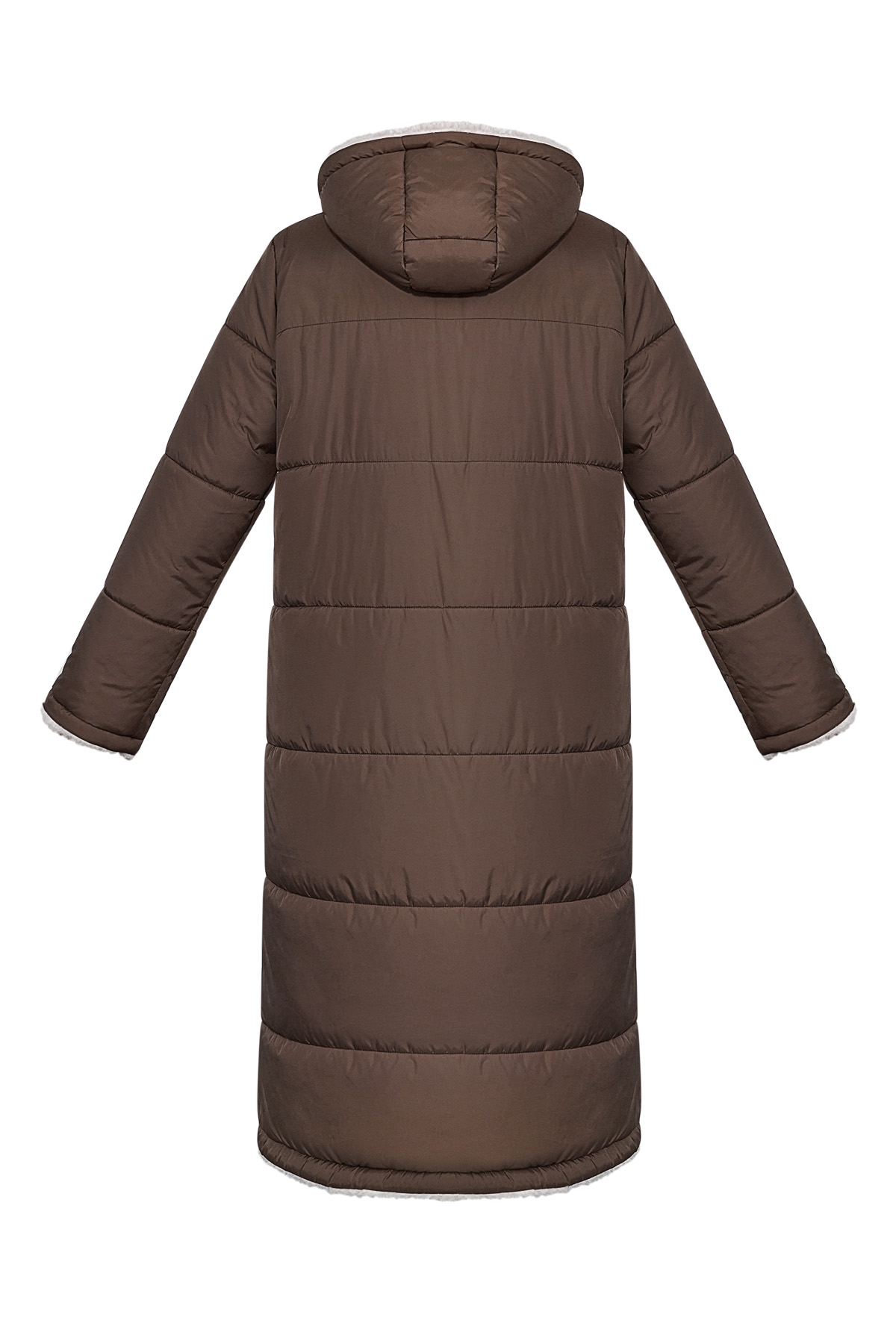 Nylon long coat - Brown - L h5 Picture7
