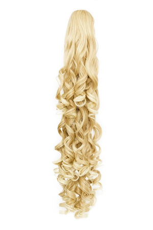 Paardenstaart clip fancy - blond h5 