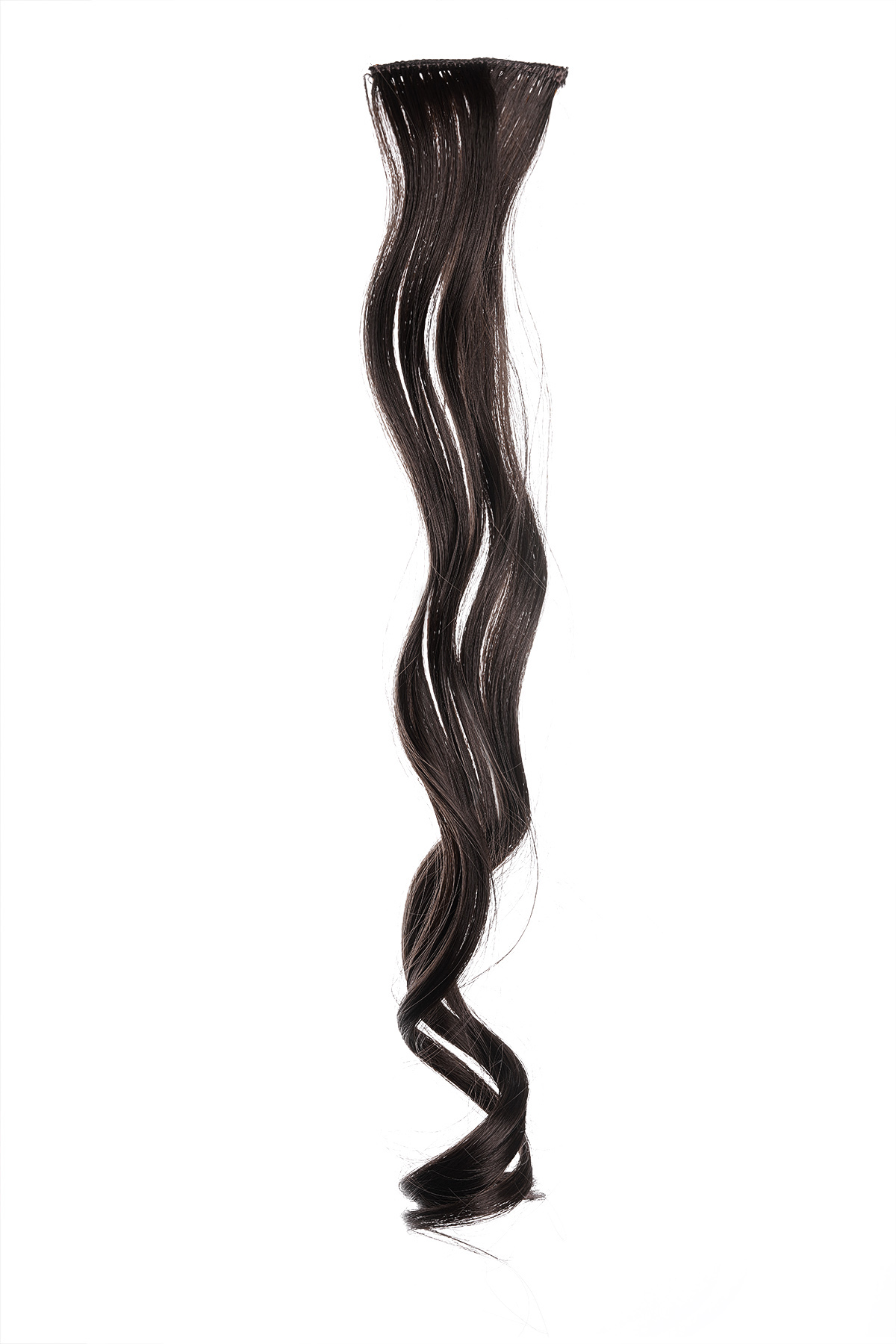 Single clip in wavy - black