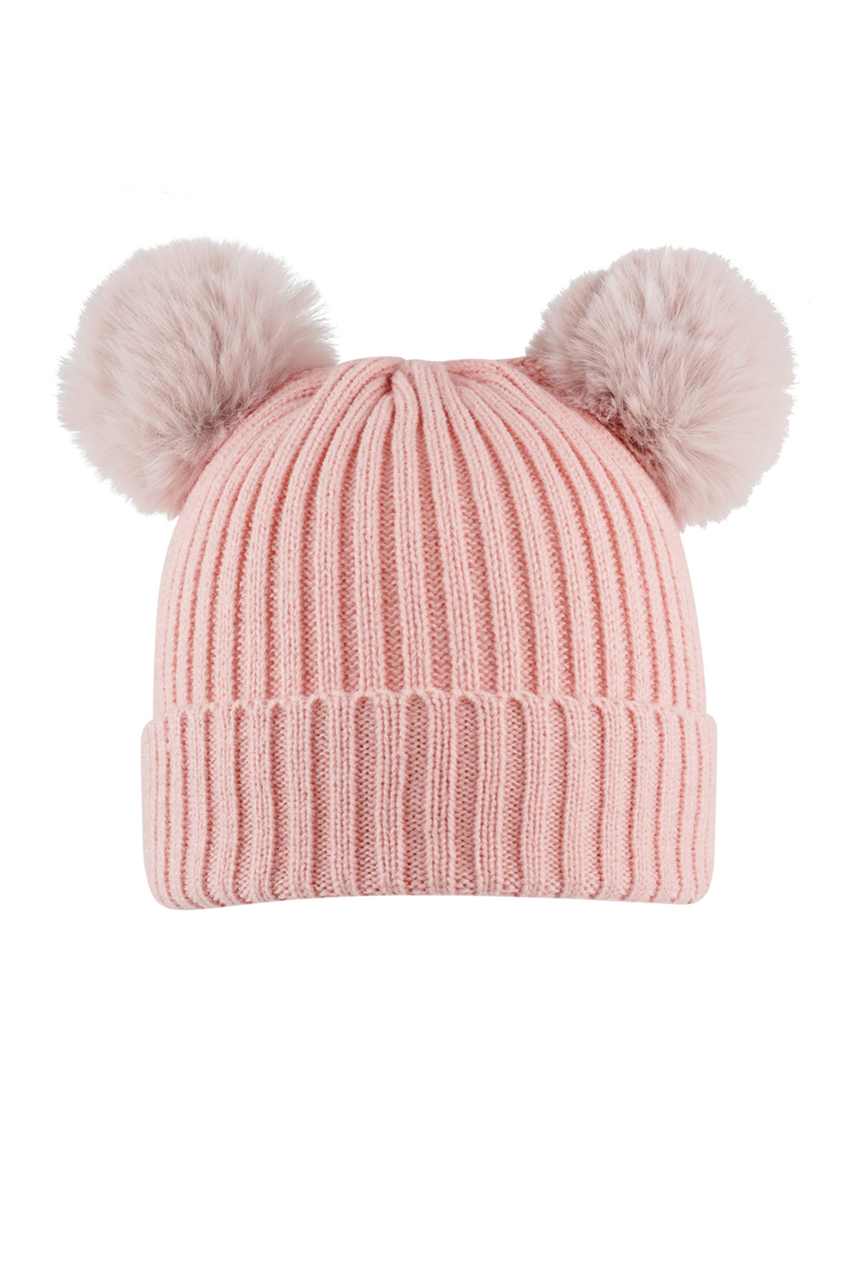 Adulto - cappello basic con palline rosa 