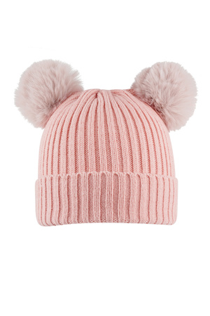 Adult - basic hat with pink balls h5 