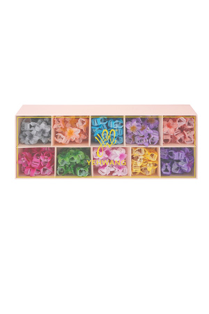Set Haarspangen Hawaii-Blumen – mehrfarbig h5 Bild4
