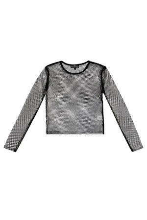 Sparkly long sleeve top - black h5 