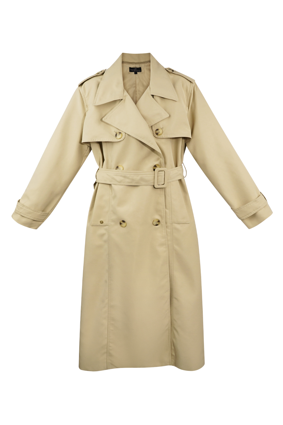 Trench lungo basic - beige L h5 