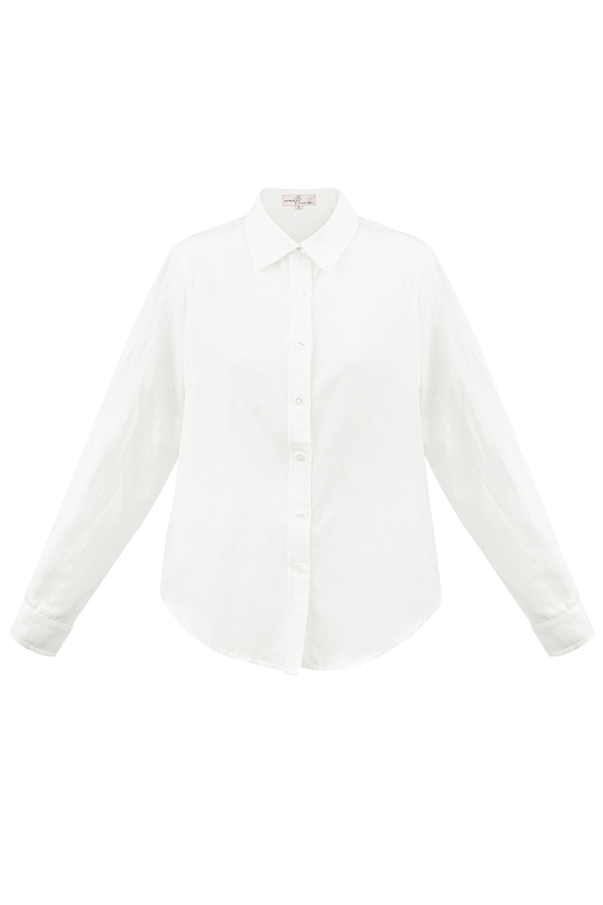 Blusa básica lisa - blanco
