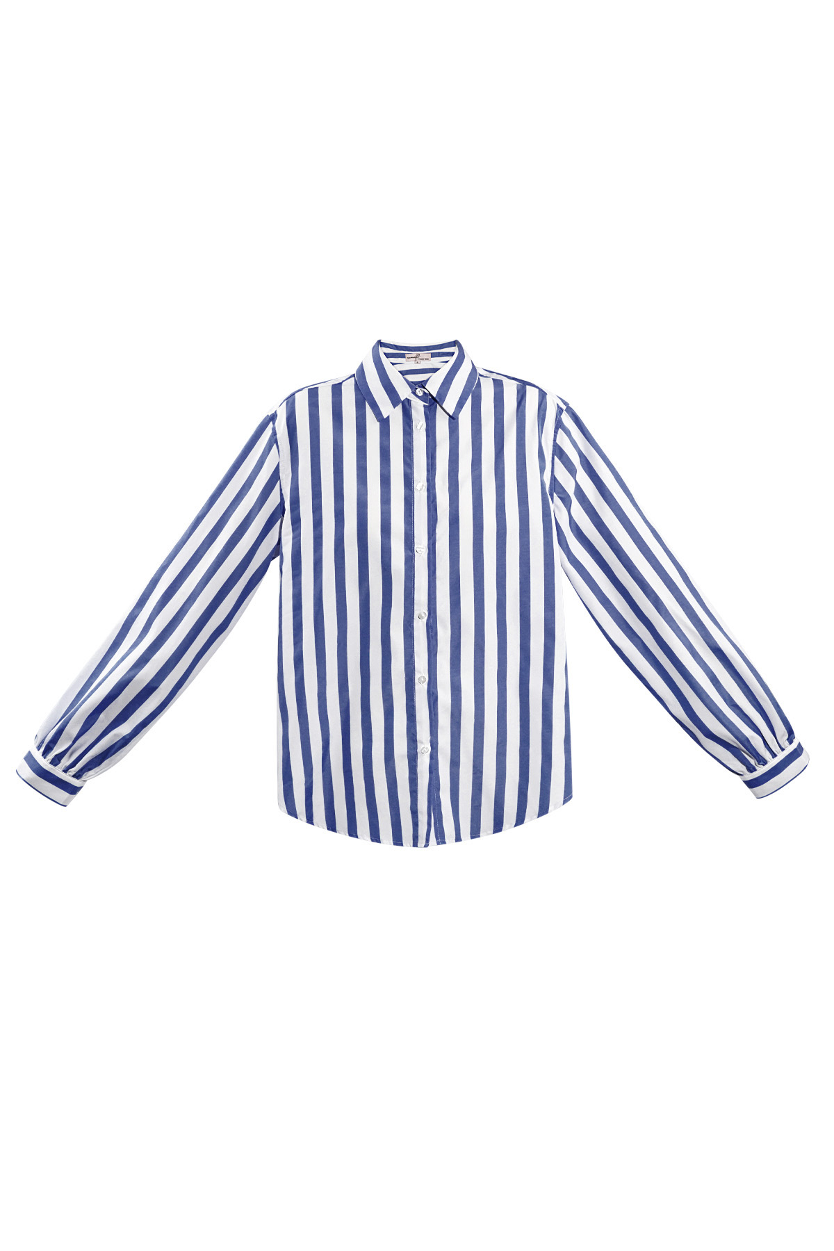 Striped casual blouse - dark blue