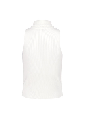 Sleeveless top with high turtleneck large/extra large – white h5 Picture7