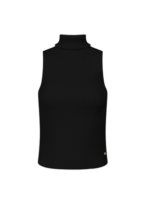 Sleeveless top with high turtleneck large/extra large – black h5 