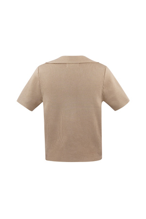 Polo half button-up large/extra large – beige h5 Afbeelding7