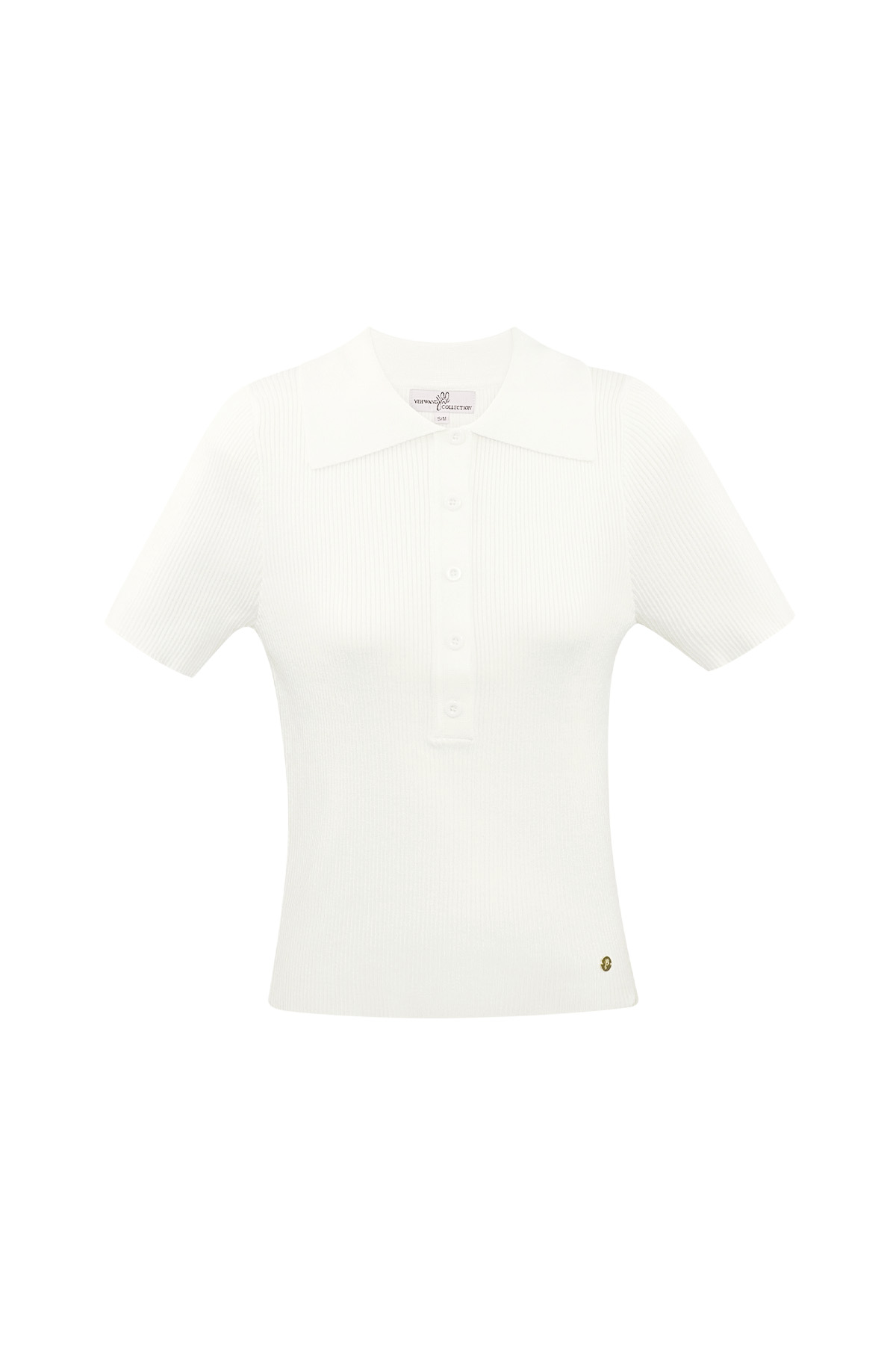 Basic polo half button up large/extra large – white 2