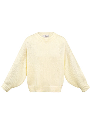 Kuscheliger Pullover – gebrochenes Weiß h5 