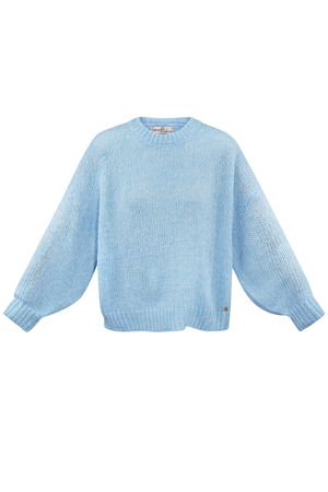 Pullover gemütlich - blau h5 