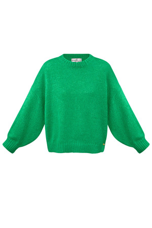 Pullover gemütlich - grün h5 