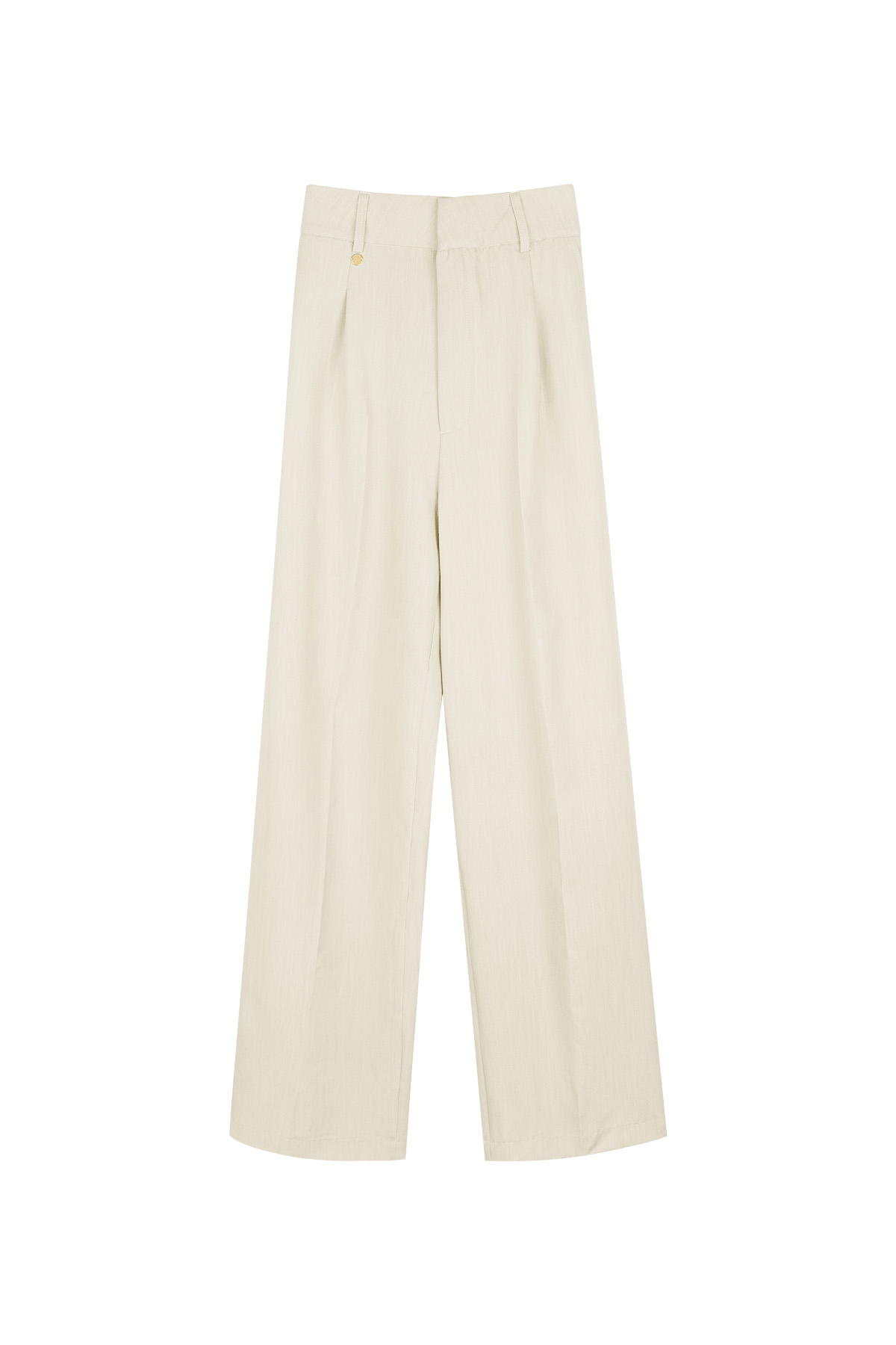 Pilili pantolon - kırık beyaz