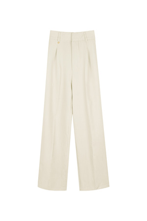 Pleated trousers - off-white h5 