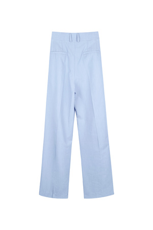 Pantalón con pinzas - azul  h5 Imagen8