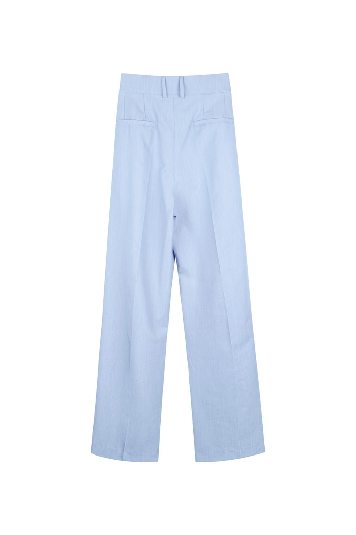Trousers with pleats - blue  Picture8