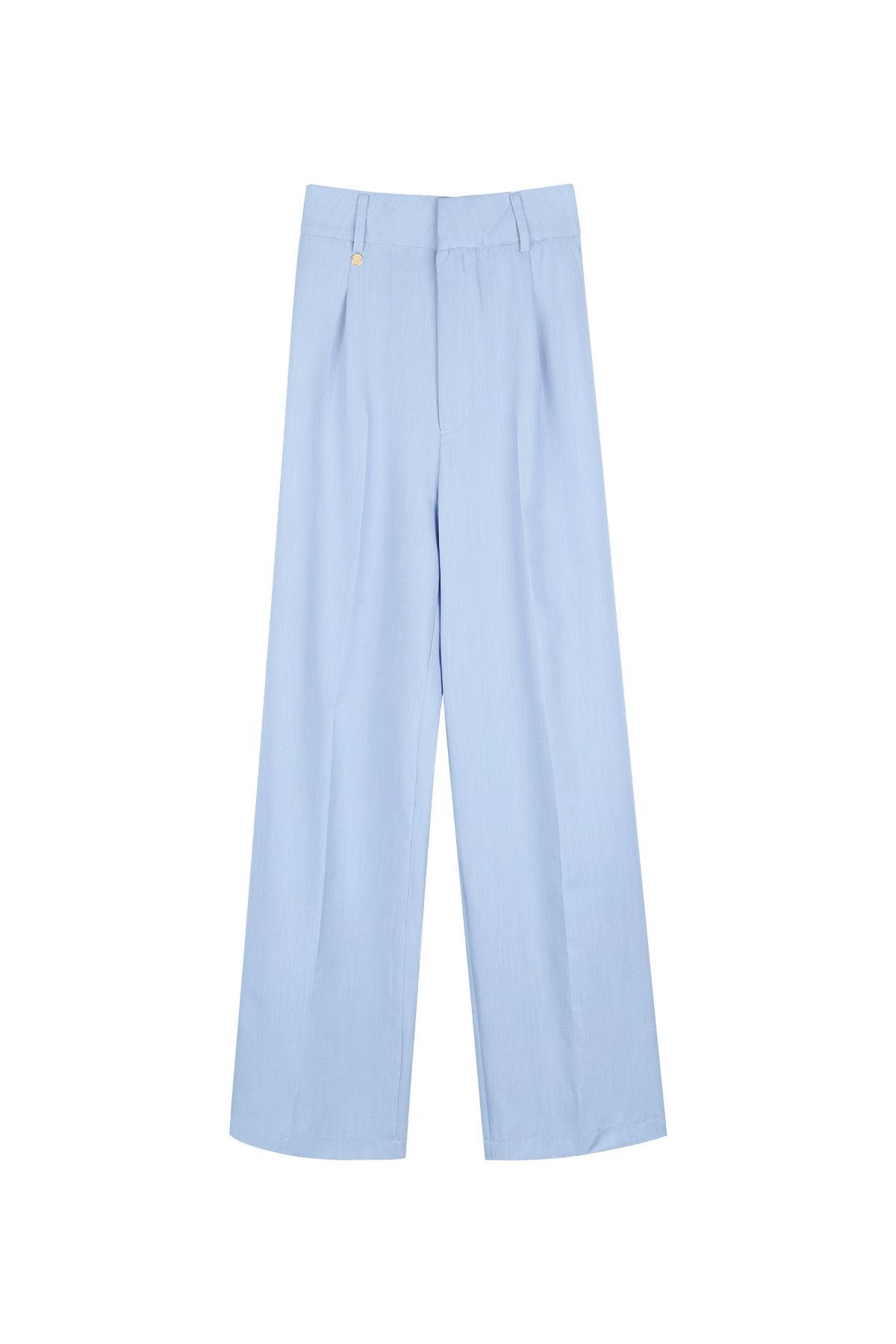 Trousers with pleats - blue 