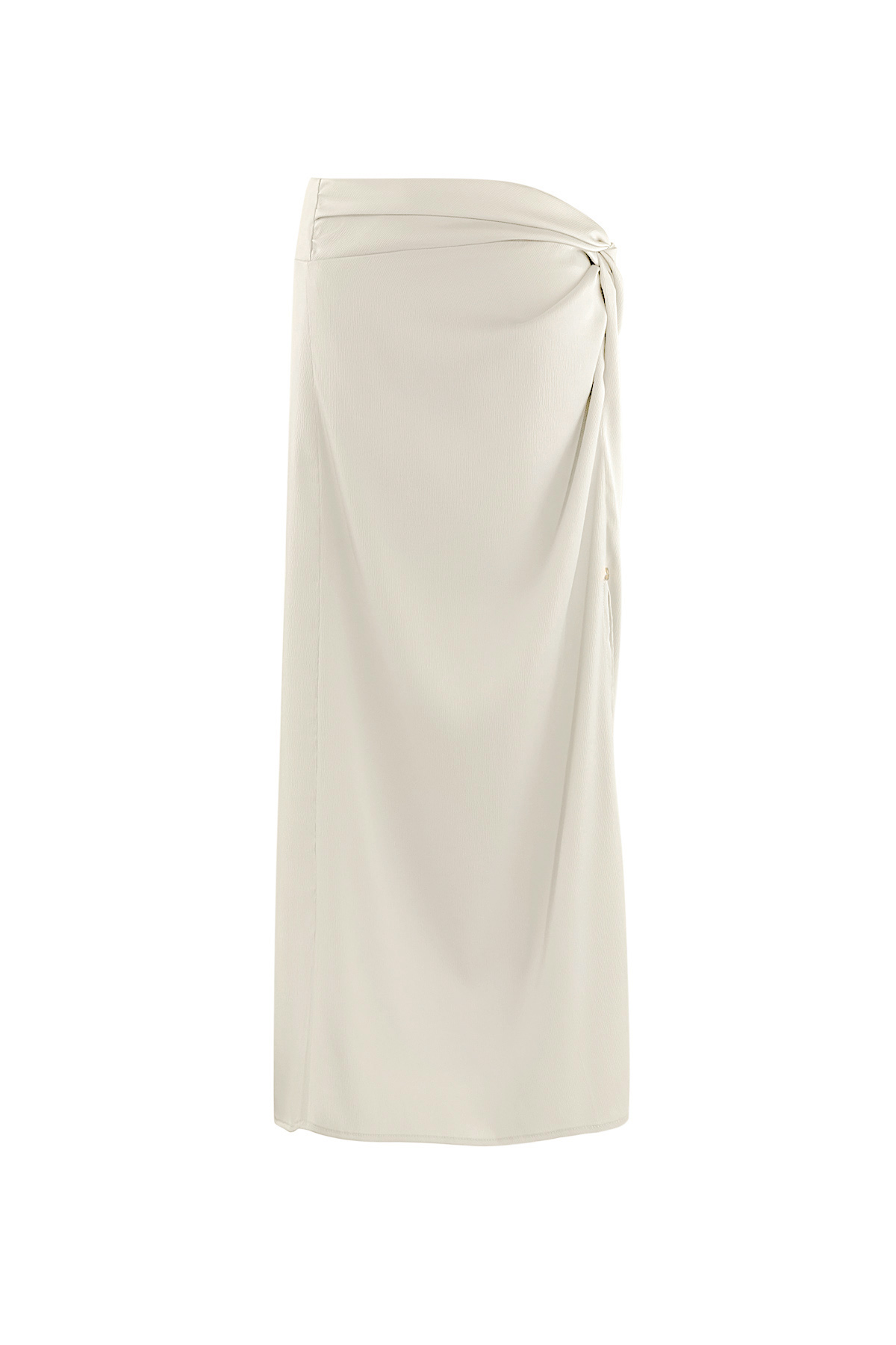 Long skirt knotted - beige  2