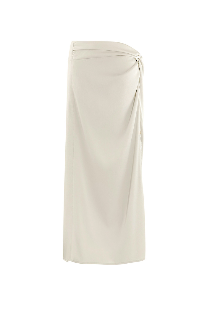 Long skirt knotted - beige  
