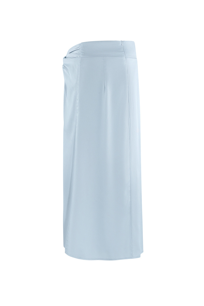 Long skirt knotted - light blue  Picture4
