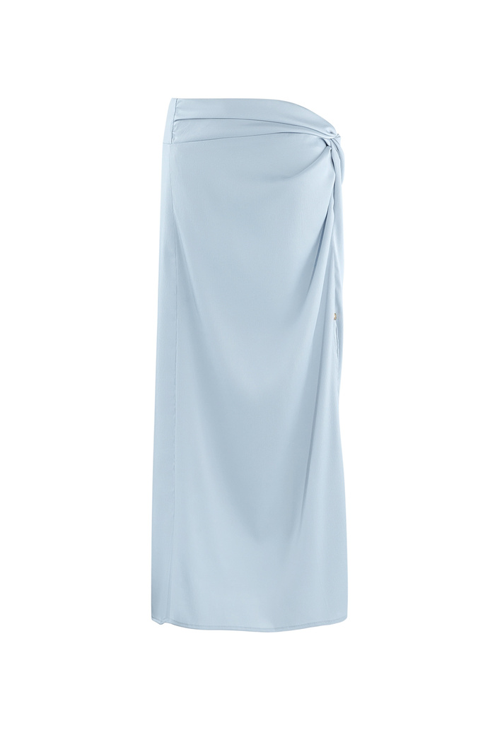 Lange rok geknoopt - lichtblauw  