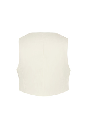 Cropped waistcoat - off-white  h5 Picture7