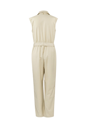 Jumpsuit sleeveless with pockets - beige  h5 Picture7