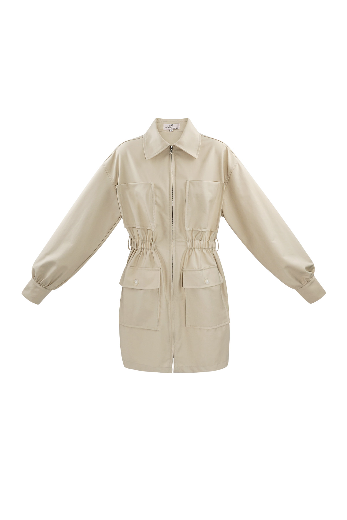 Long sleeve playsuit - beige  2