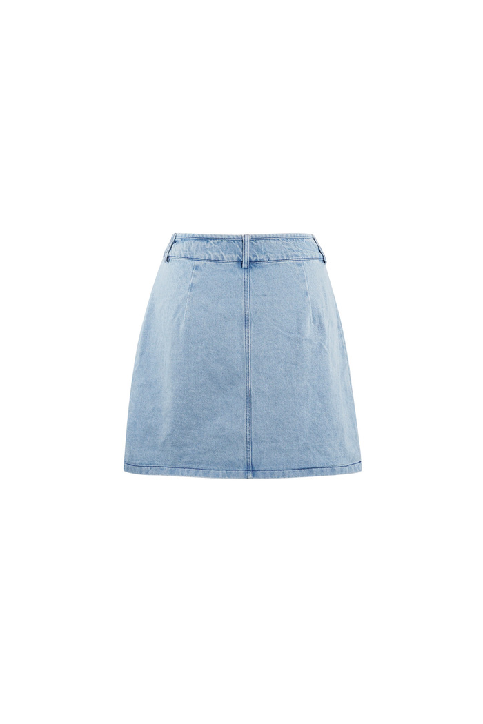 Denim skirt with pockets - blue Picture7