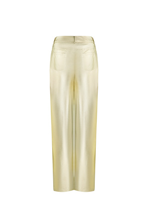 Metalik pantolon - altın h5 Resim7