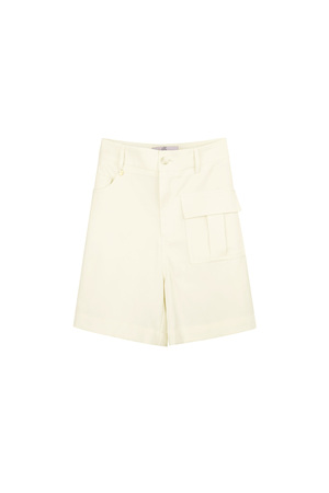 Shorts with pocket - cream  h5 