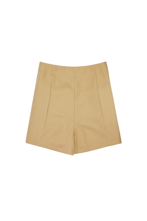 Shorts with gold buttons - camel h5 Picture7