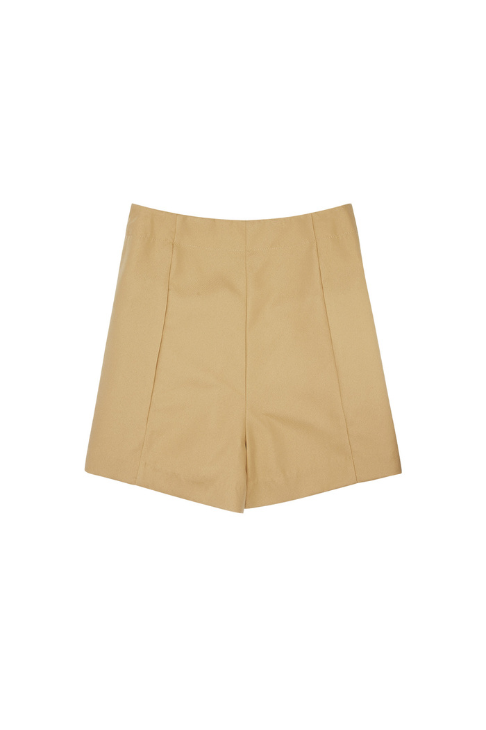 Shorts met gouden knopen - camel Afbeelding7