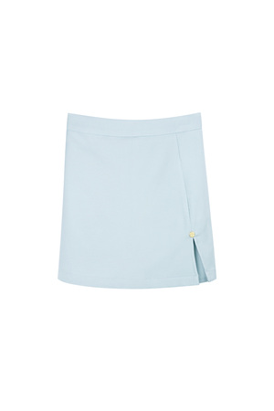 Mini skirt met split - blauw  h5 